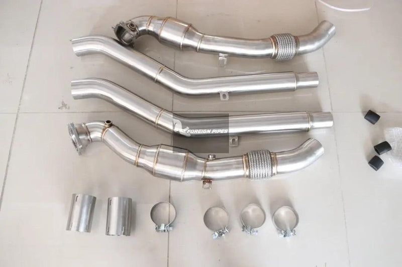 Audi 4.0T catted down pipe freeshipping - Foreignpipes