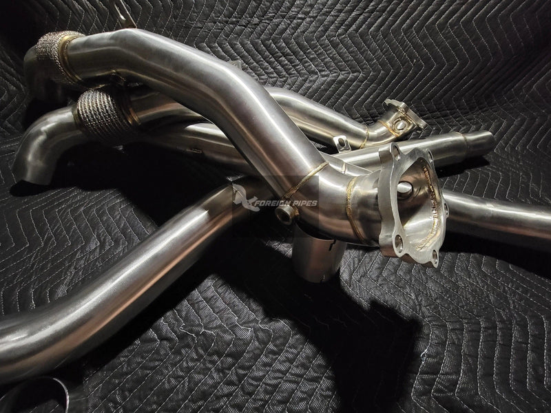 Audi 4.0t down pipe (non heat wrap) freeshipping - Foreignpipes